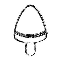 ice cream in watermelon shape icon over white background vector illustration