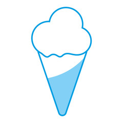 ice cream icon over white background vector illustration