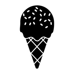 ice cream icon over white background vector illustration