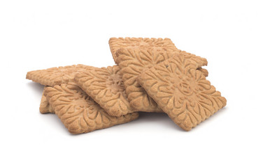 Cookies on a white background