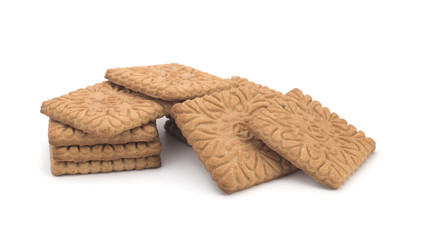 Cookies on a white background