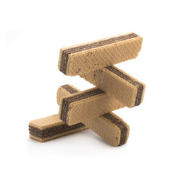 Wafers with chocolate