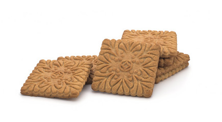 Cookies on a white background