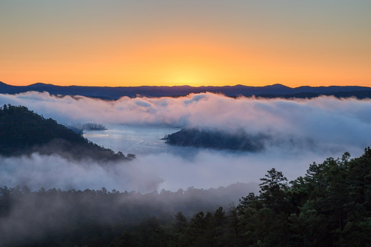 Sunrise At Broken Bow Lake