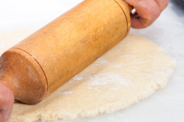 Butter Cookies Preparation : Stretching dough using a plastic bag