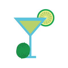 lemon juice tropical fruit beverage vector illustration design