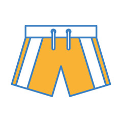 male Swimwear isolated icon vector illustration design