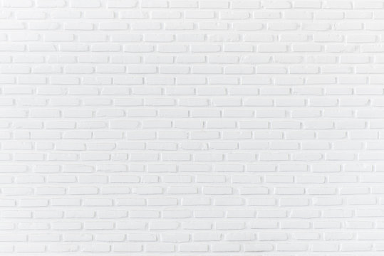 White brick wall for background and textured