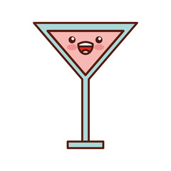 juice tropical fruit beverage kawaii character vector illustration design