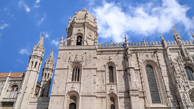 Main facade of Jeronimos Monastery, Lisbon