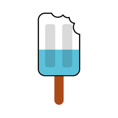 Popsicle ice isolated icon vector illustration design