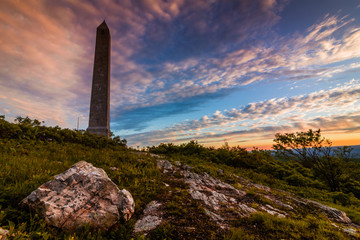Monument marks top of New Jersey at High Point State Park
