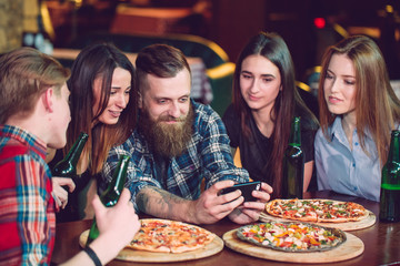 Use Mobile Phone Selfie Photo Group Friends