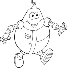 Robot Vector Illustration Art