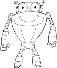 Robot Vector Illustration Art