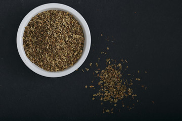 Dried oregano herbs