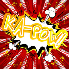 Ka-Pow! - Vector illustrated comic book style expression.