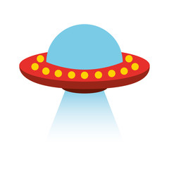 Naklejka premium unidentified flying object icon vector illustration design