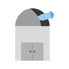 astronomical Observatory isolated icon vector illustration design