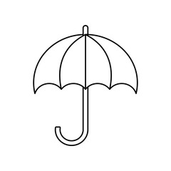 umbrella icon over white background vector illustration