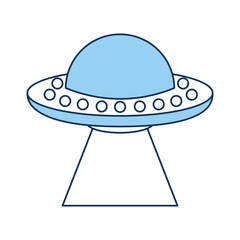 unidentified flying object icon vector illustration design