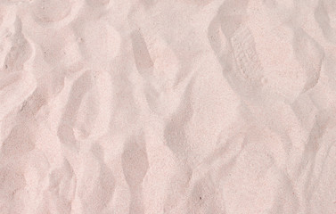 closeup of sand pattern of a beach in the summer