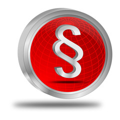 Law paragraph button - 3D illustration