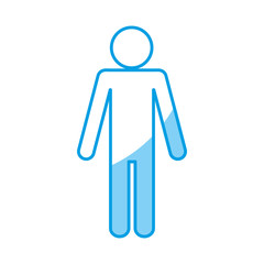 pictogram man icon over white background vector illustration