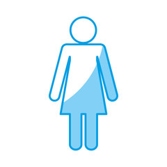 pictogram woman icon over white background vector illustration
