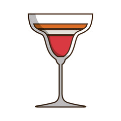 cocktail drink icon over white background colorful design vector illustration
