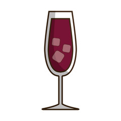 cocktail drink icon over white background colorful design vector illustration