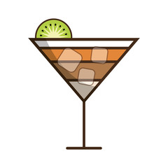 cocktail drink icon over white background colorful design vector illustration