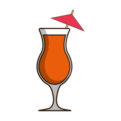 cocktail drink icon over white background colorful design vector illustration