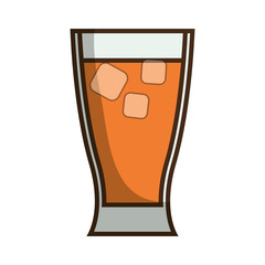 cocktail drink icon over white background colorful design vector illustration