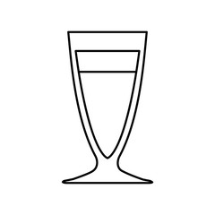 Obraz premium cocktail drink icon over white background vector illustration