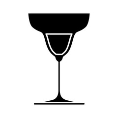 cocktail drink icon over white background vector illustration
