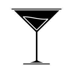 cocktail drink icon over white background vector illustration