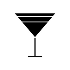 cocktail drink icon over white background vector illustration