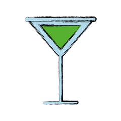 cocktail drink icon over white background colorful design vector illustration
