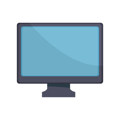 modern screen computer monitor device icon vector illustration