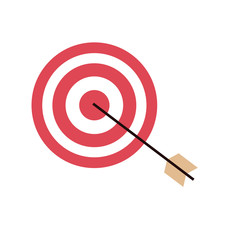 target arrow marketing business successful design vector illustration