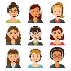 Call center agents avatars