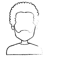 young man avatar character vector illustration design