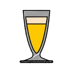 Cocktail drink icon over white background colorful design vector illustration