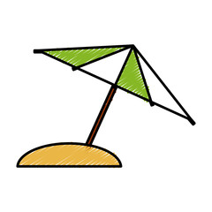 umbrella icon over white background colorful design vector illustration