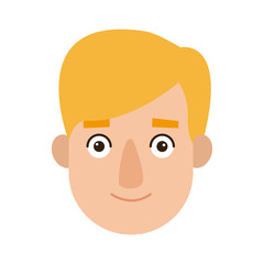 Fototapeta premium man profile cartoon face person character vector illustration