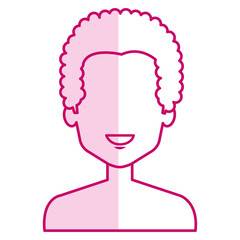 young man shirtless avatar character vector illustration design