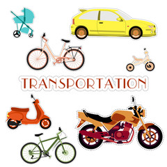 Various types of transport