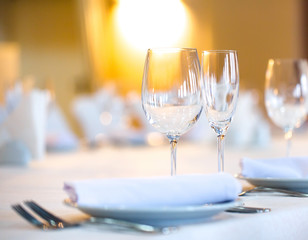 beautifully served table in a restaurant
