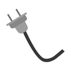 electric plug icon over white background vector illustration